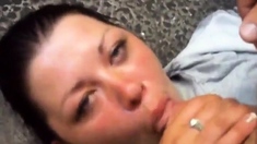 Huge cumshot on her face