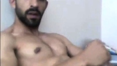 Turkish handsome hunk with big cock cumming