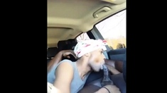 Black CD Car Blowjob