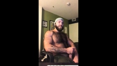 Hairy Lumberjack Shows Off His Cock ( No Cum )