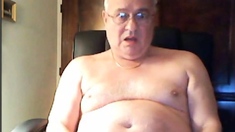 grandpa cum on cam and taste his cum