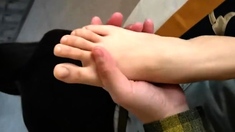 Chinese school girl foot worship