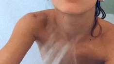 Lewd amateur brunette teen meg davis webcam masturbation