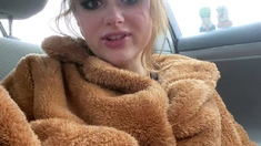 Busty brunette solo masturbation