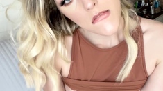 Slender Blonde Slut Solo Pussy Toying