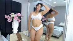 Jessica Hot Amateur Brunette On Creamy Masturbation