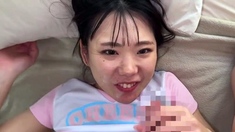 Small tit GF gives POV blowjob on my denim