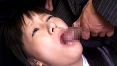 Asian schoolgirl enjoy group sex