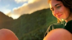 Sandra Lyd Beautiful Footjob At Sunset Footjob