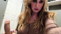 Big Tits POV Blowjob in Shiny Clothes with Dirty Talk