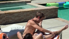 Summer pool party gone full nasty mode