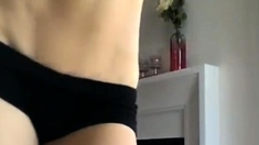 Lovely Amateur Teen Brunette Masturbating Outdoor