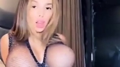 Lyna oil see through dress