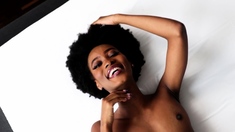 Petite body black Congolese model babe