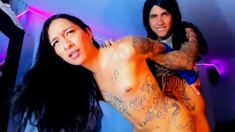 Shemale Deepthroats Tranny Dick Then Gets Fucked