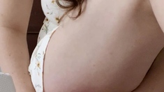 Hot Brunette Foot Fetish Play
