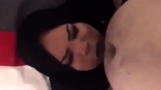 Muslim hijabers sucking circumcised cocks