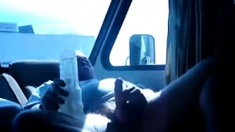 Truck driver masturbating