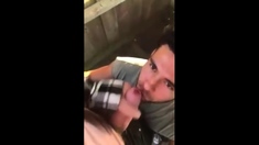 Cute cock sucker and cum eater