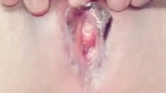 18yo creamy pussy cums