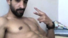 Turkish handsome hunk with big cock cumming